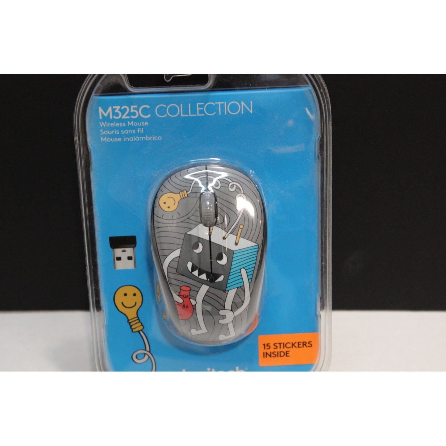 Logitech Doodle Collection M325C Wireless Mouse - Lightbulb